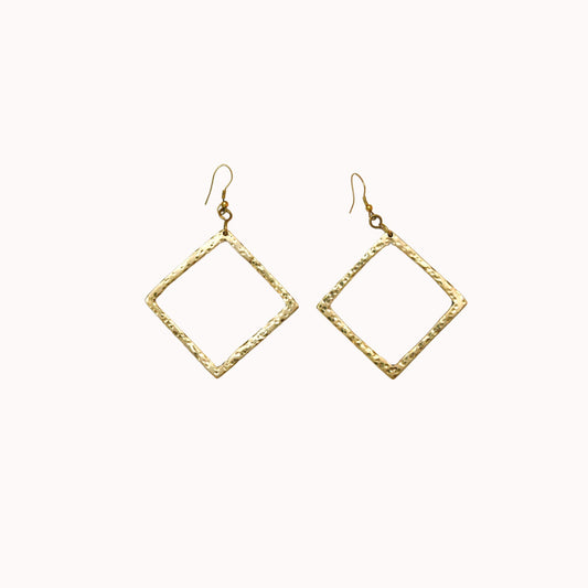 Almasi brass earrings